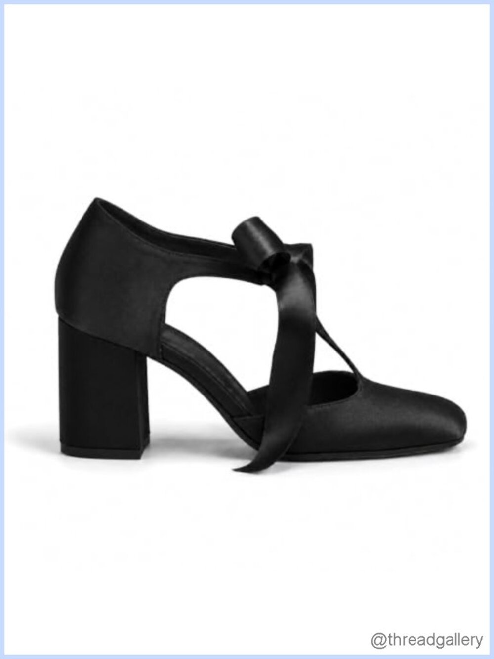 Women Block Heel Mary Jane Pumps Satin Slip On Dressy Heels